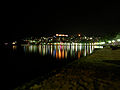 Македонски: Охрид навечер. English: Ohrid at night.