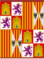 Pendón heráldico de los Reyes Católicos desde 1475.