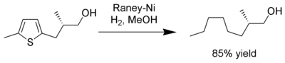 Reduksi tiofena oleh nikel Raney