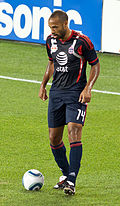 Henry lors du MLS All-Star Game face à Manchester United en 2011.