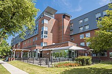 The University of Windsor's Alumni Hall is home to beyond and first-year students (of their first undergraduate program), and offers two-bedroom suites.