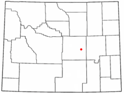 Bar Nunns läge i Natrona County, Wyoming.