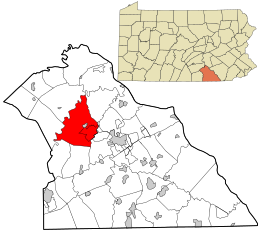 Location in York County and the state of Pennsylvania.