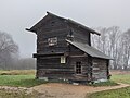 A barn (ovin) from Vakhonkino village, Kaduysky raion, Vologda oblast, Russia. Vitoslavlitsy museum, Veliky Novgorod.