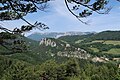 Panorama horské železnice z vyhlídky 20 Schilling-Blick