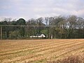 The lodge house and gates at Fairlie House.