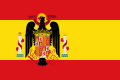 Bandera de España durante la dictadura franquista entre el 11 de octubre de 1945 y el 21 de enero de 1977.