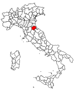 Placering af Forlì-Cesena i Italien