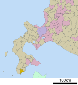 Lokasi Fukushima di Hokkaido (Subprefektur Oshima)
