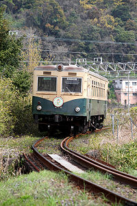 御坊駅を出発したキハ600形 （2008年4月6日撮影）