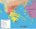 Map of the territory of Philip II of Macedon.