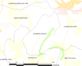 Poziția localității Le Mesnil-Raoult