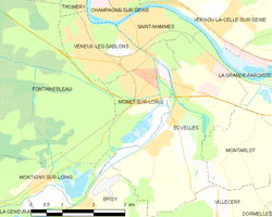 Kart over Moret-Loing-et-Orvanne