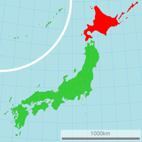 Localisation de Préfecture de Hokkaidō