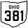 State Route 381 marker