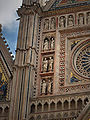 Statues of the Prophets on the side of the rose window