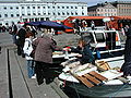 Fischverkauf im Hafen von Helsinki
