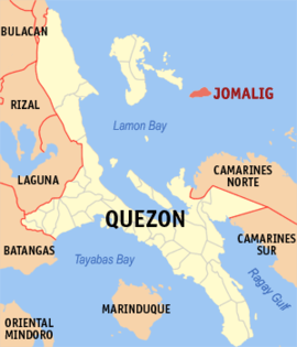 Jomalig na Quezon Coordenadas : 14°41'46"N, 122°19'52"E