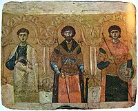 Св. Філіп, Теодор і Димитрій Солунський, початок 12 ст.