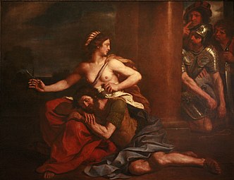 《参孙与大利拉（英语：Samson and Delilah (Guercino)）》，1654年