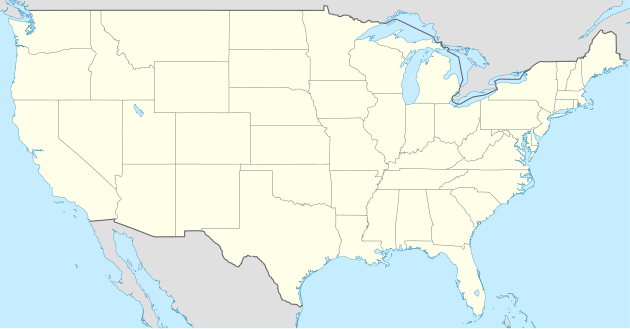 Concacaf Gold Cup 2015 på en karta över USA