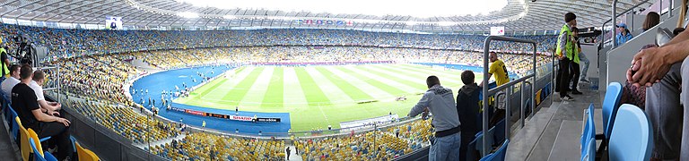 Olympiastadion yläkatsomosta (15.6.2012).