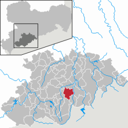 Kart over Annaberg-Buchholz