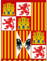 Bandera utilizada por la infantería de los Reyes Católicos desde 1475.