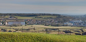 Vue sur le fort des Basses Perches depuis la citadelle de Belfort.