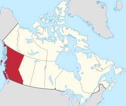 Situo de Brita Kolumbio en Kanado.