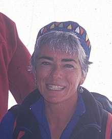 Cecilia Carreri in vetta al Piz Bernina