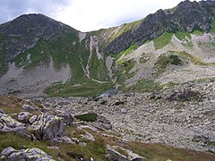 Gładki Wierch i Gładka Przełęcz – widok ze zboczy Kołowej Czuby