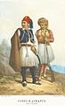 Russian picture of a Greek and an Albanian (1862).