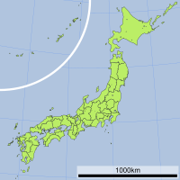 相模ダムの位置（日本内）