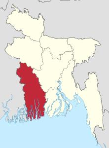 Divisione di Khulna – Localizzazione