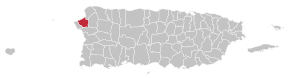 Муніципалітет Агуада на карті Пуерто-Рико
