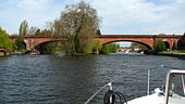 Bridge over river.