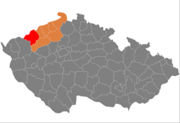 Situo de distrikto en Regiono Ústí nad Labem