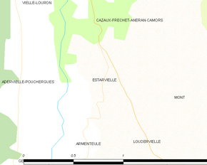 Poziția localității Estarvielle