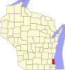 Localização do Condado de Milwaukee
