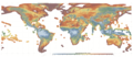 Image 6Global map of wind speed at 100 meters on land and around coasts. (from Wind power)