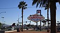 Back of the Las Vegas sign