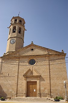 Frontera prencipal d'a ilesia de Sant Per de Puigverd de Leida