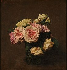 Roses dans un vase de cristal, 1894, musée des Beaux-Arts de Reims.