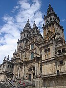 Fachada del Obradoiro en la Catedral de Santiago de Compostela, de Fernando de Casas Novoa (1740)