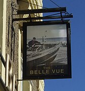 Sign for the Belle Vue, Filey - geograph.org.uk - 4183765.jpg