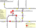 Schematische Skizze wichtiger Straßen Ilmenaus