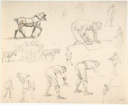 Études de soldats et de chevaux, New York, Metropolitan Museum of Art.