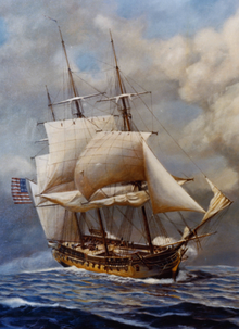 "קונסטליישן". ציור מאת סגן אדמירל ג'ון ו' שמידט