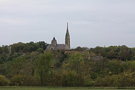 Gezicht op Mont-Notre-Dame